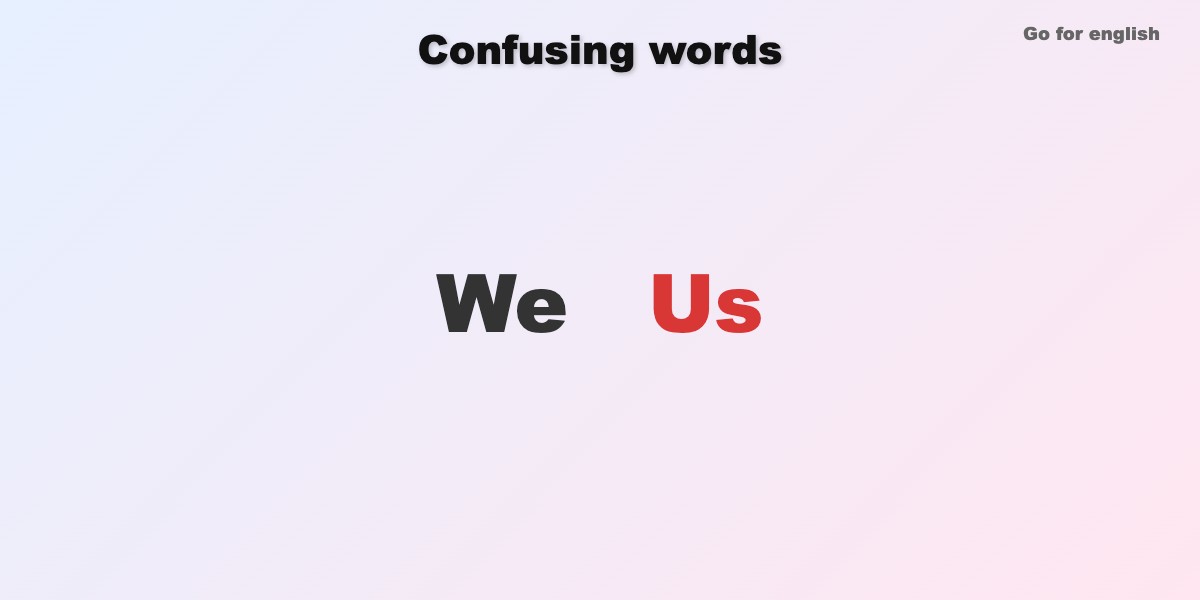 WE THREE VS US THREE visual data 6